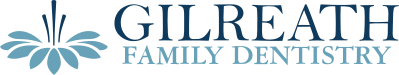 Gilreath Family Dentistry logo with teal dental design and professional text wordmark.